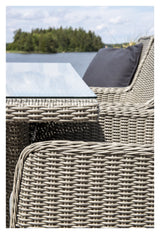 Wembley Garden Set, Gray Polyrattan with Cushion