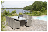 Wembley Garden Set, Gray Polyrattan with Cushion