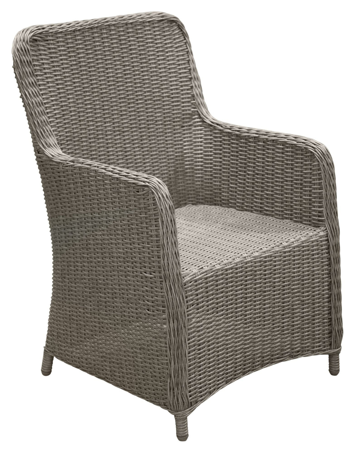 Wembley Garden Chair with armrests, Gray/Gray Cushion