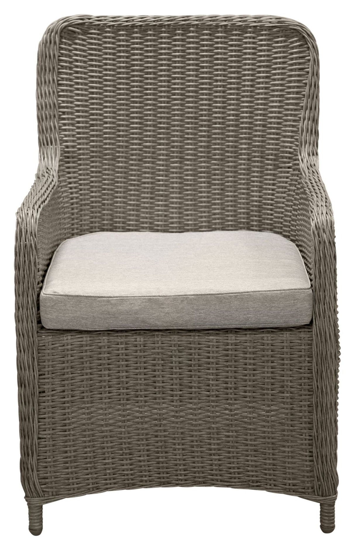 Wembley Garden Chair with armrests, Gray/Gray Cushion