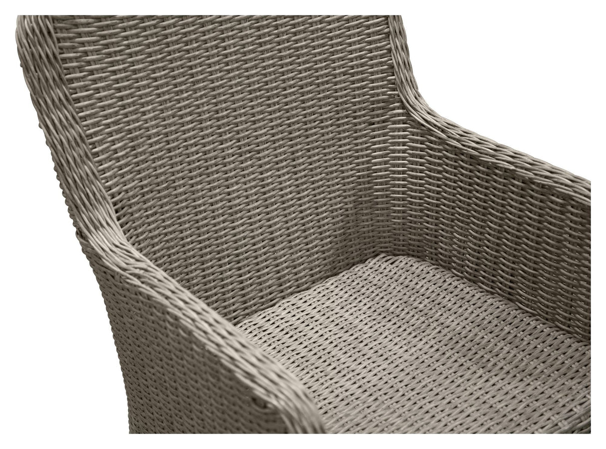 Wembley Garden Chair with armrests, Gray/Gray Cushion