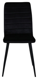 Windu Lyx Dining Chair, Black Velvet