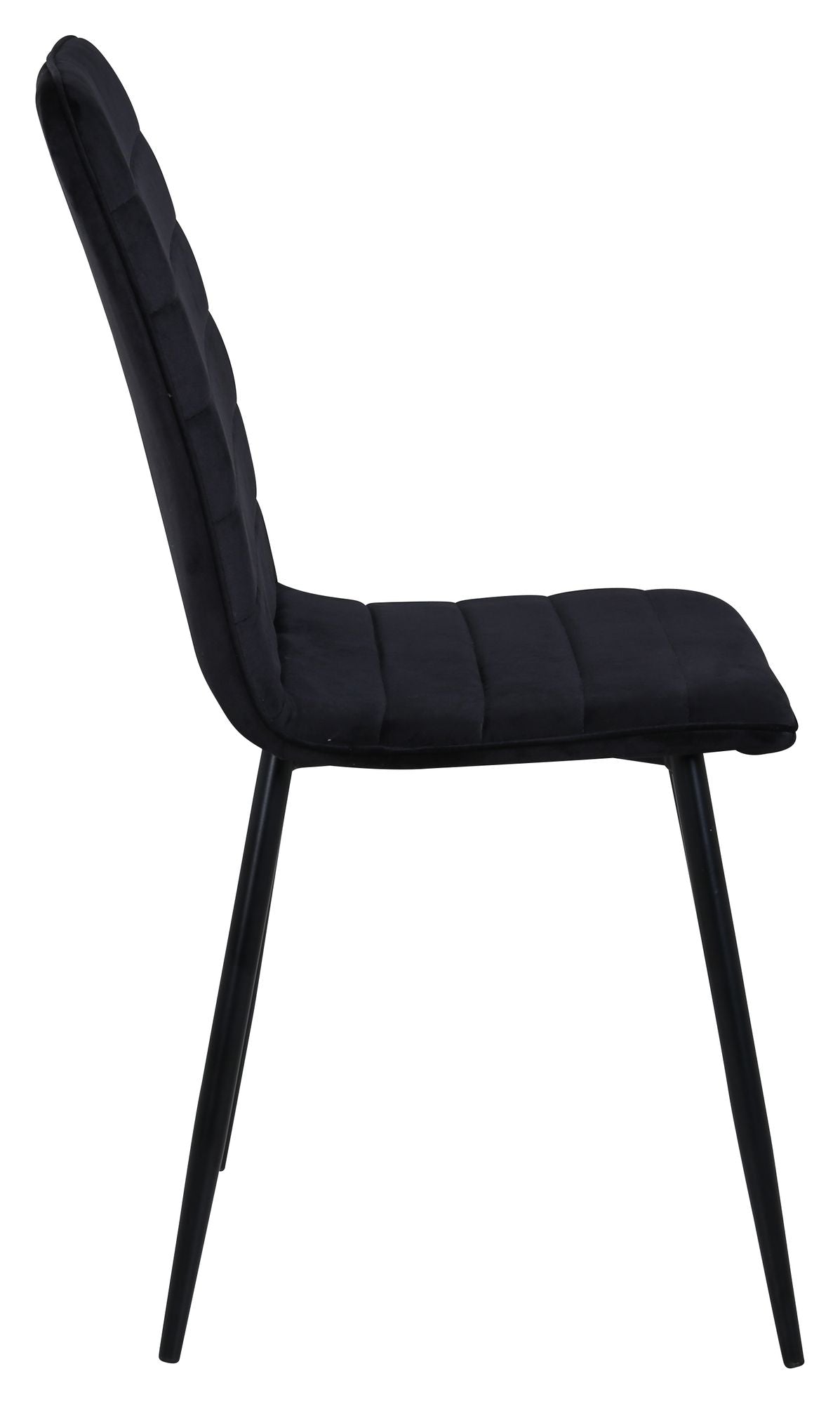 Windu Lyx Dining Chair, Black Velvet