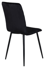 Windu Lyx Dining Chair, Black Velvet