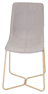 X-Chair Dining chair, Gray Fabric, oak look