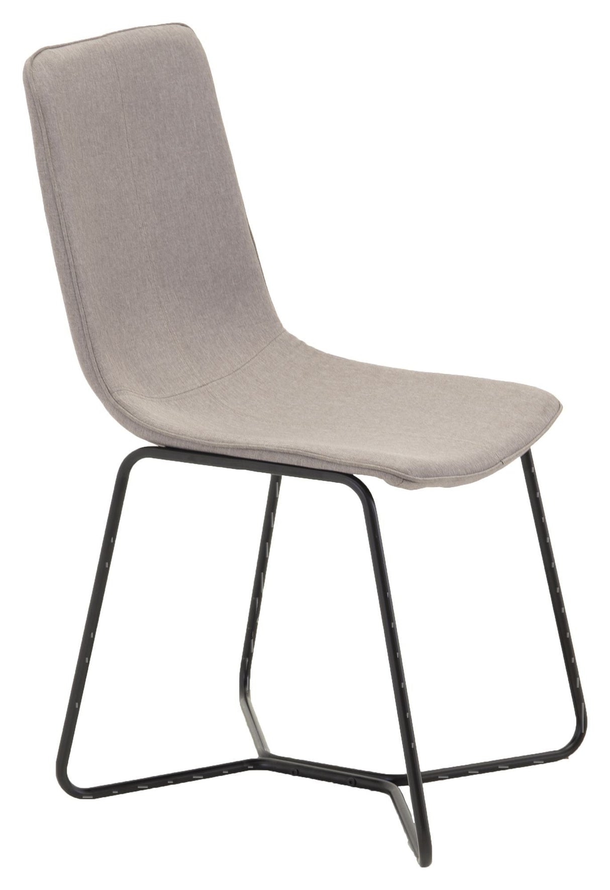 X-Chair Dining Chair, Gray Fabric