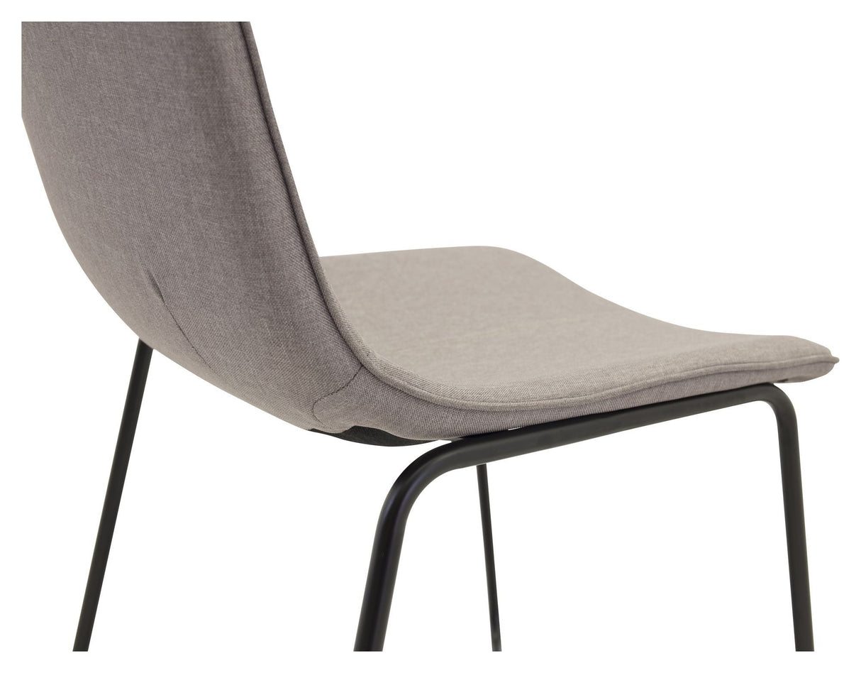 X-Chair Dining Chair, Gray Fabric