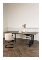 Ystad Dining Table, MDF, Mocca, 220x100