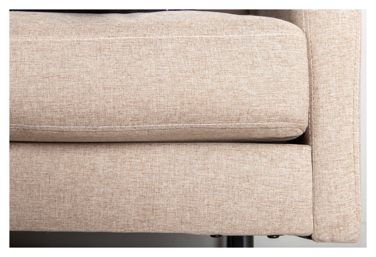 Zoom 2-seater sofa, Beige Fabric