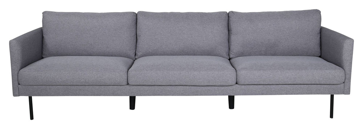 Zoom 3-seater. Sofa, Gray Fabric