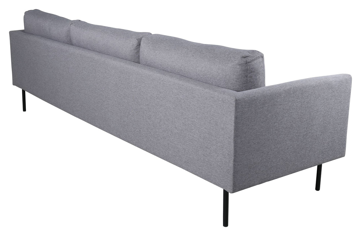 Zoom 3-seater. Sofa, Gray Fabric