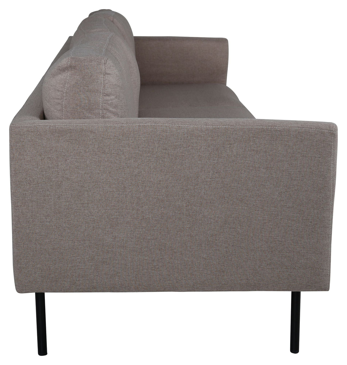 Zoom 3-seater. Sofa, Light Brown Fabric