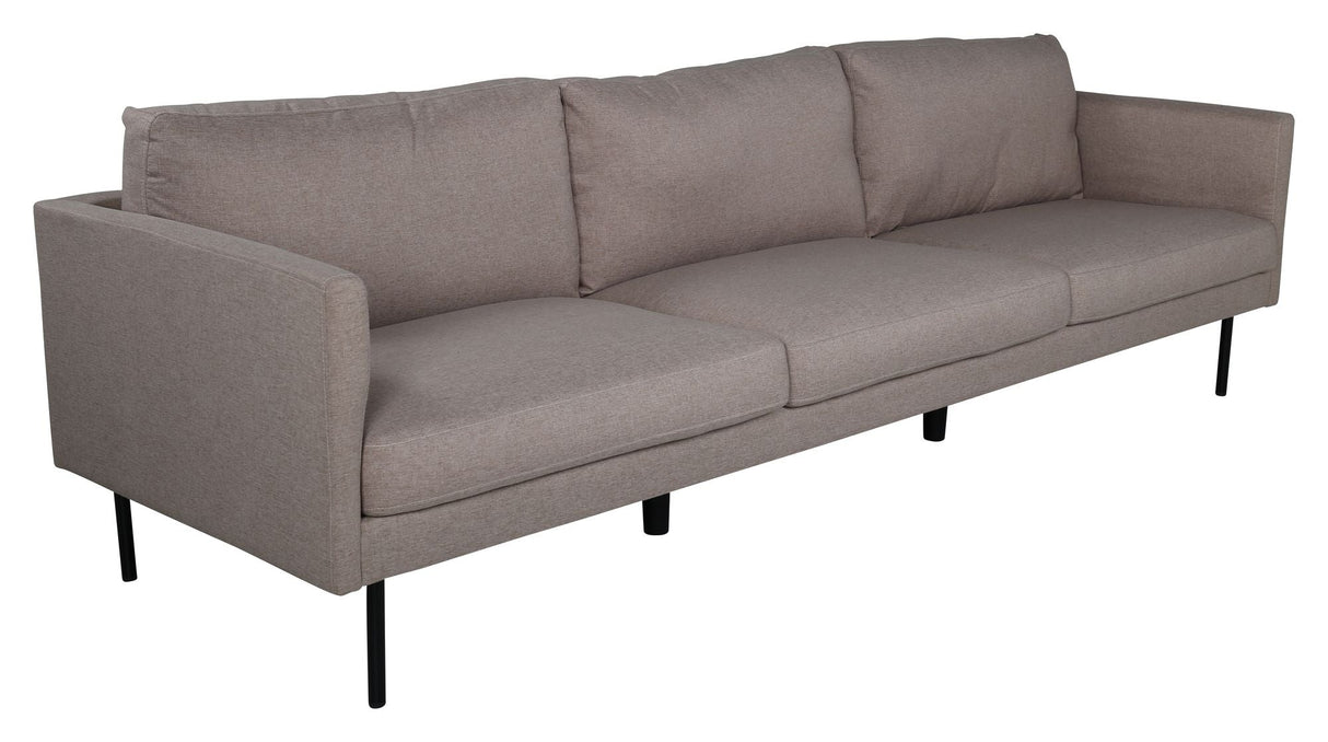 Zoom 3-seater. Sofa, Light Brown Fabric