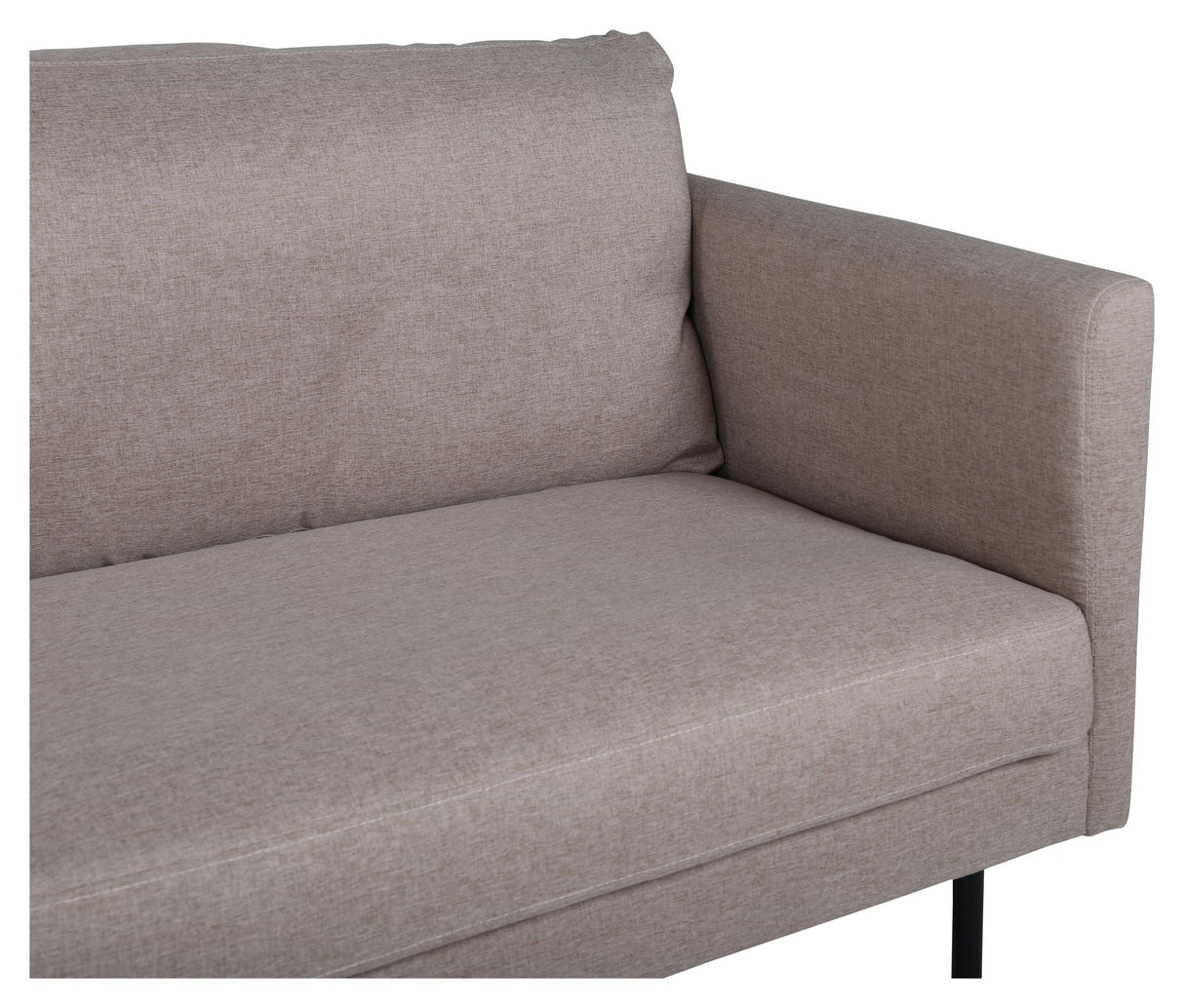 Zoom 3-seater. Sofa, Light Brown Fabric