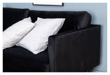 Zoom 3-seater. Sofa, Black Velvet