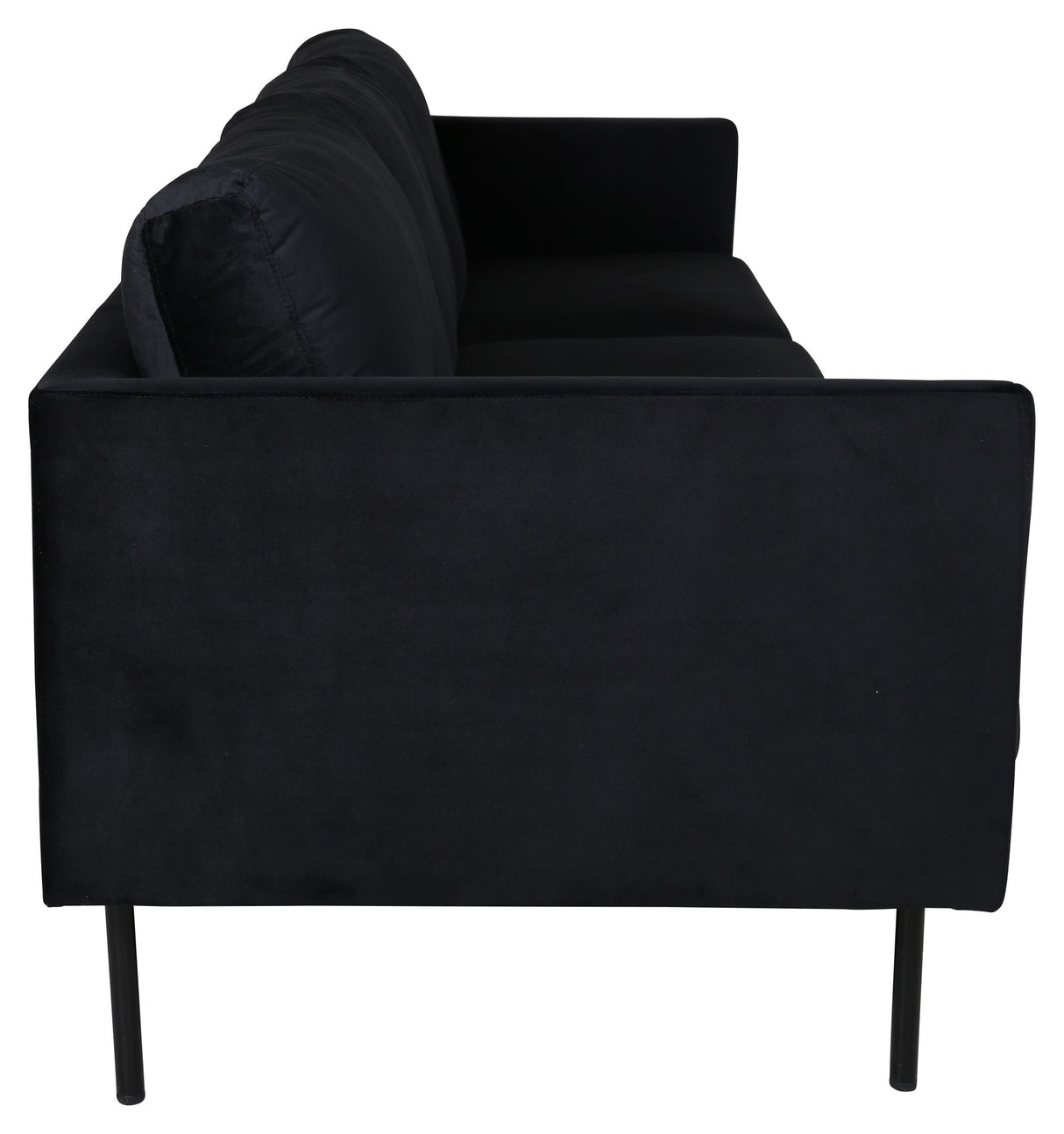 Zoom 3-seater. Sofa, Black Velvet