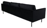 Zoom 3-seater. Sofa, Black Velvet