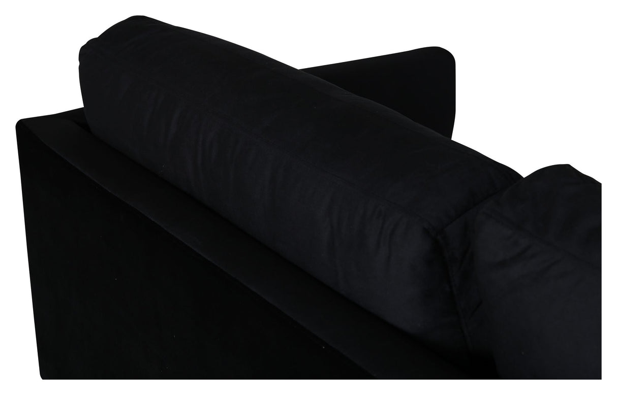 Zoom 3-seater. Sofa, Black Velvet