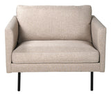 Zoom Armchair, Polyester, Beige