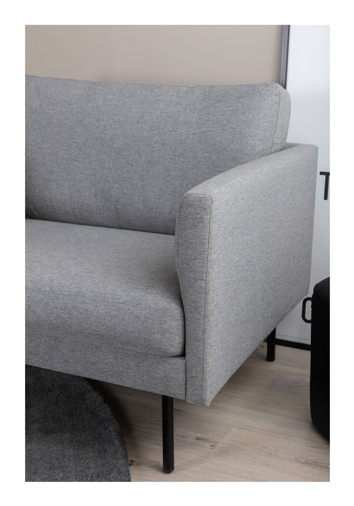 Zoom Lounge Chair, Polyester, Gray