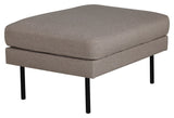 Zoom Ottoman, Brown fabric