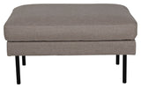 Zoom Ottoman, Brown fabric