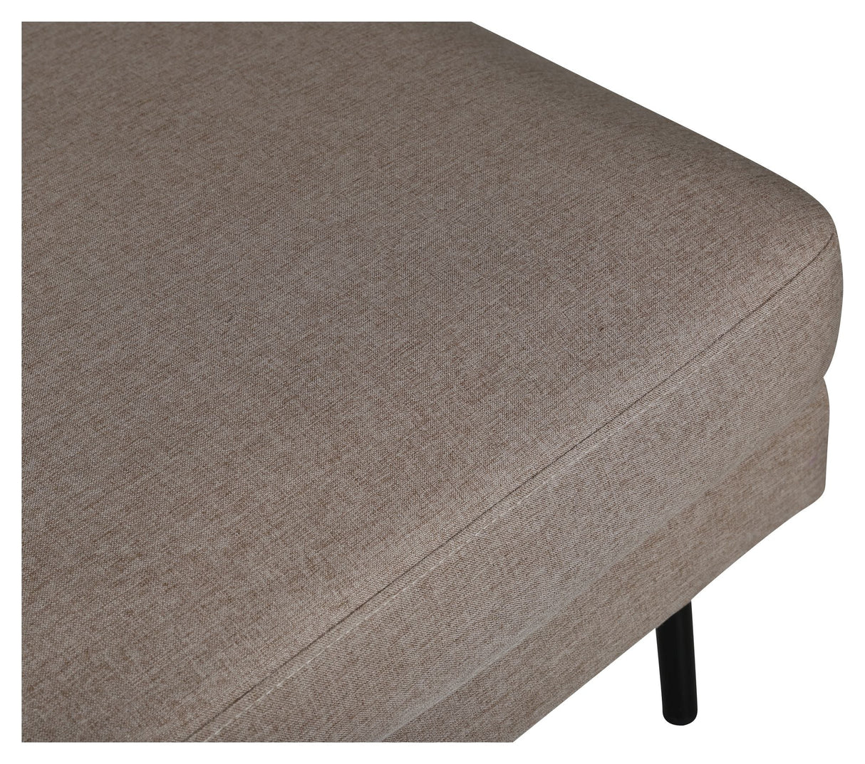 Zoom Ottoman, Brown fabric