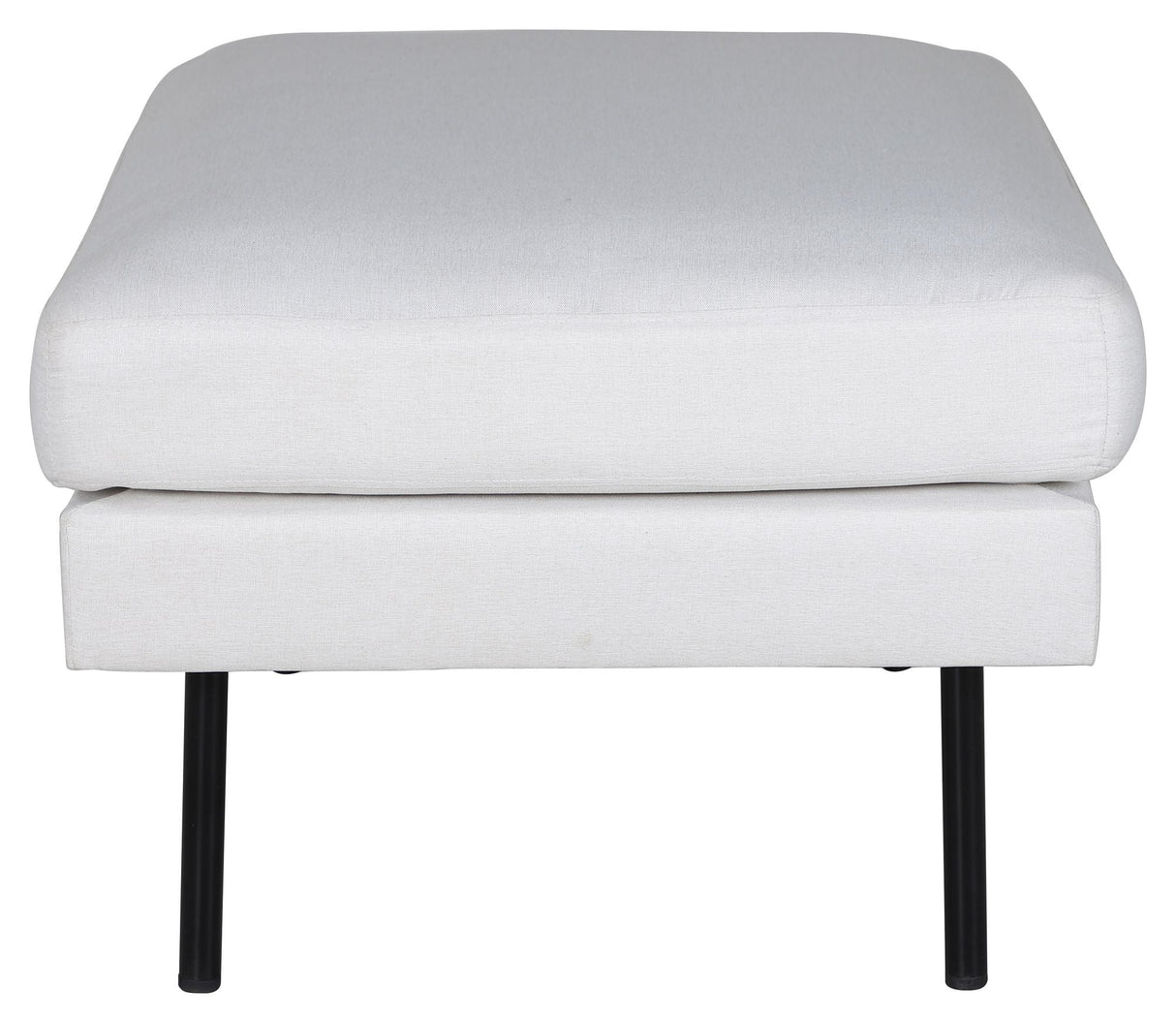 Zoom Ottoman, Offwhite velvet