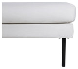 Zoom Ottoman, Offwhite velvet