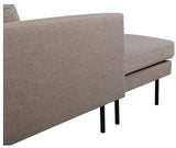 Zoom U-Sofa, Beige Fabric