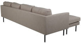 Zoom U-Sofa, Beige Fabric