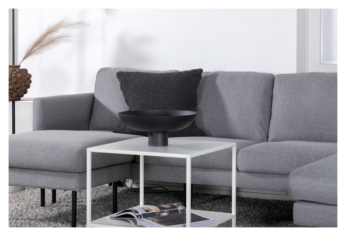 Zoom U-Sofa, Gray Fabric