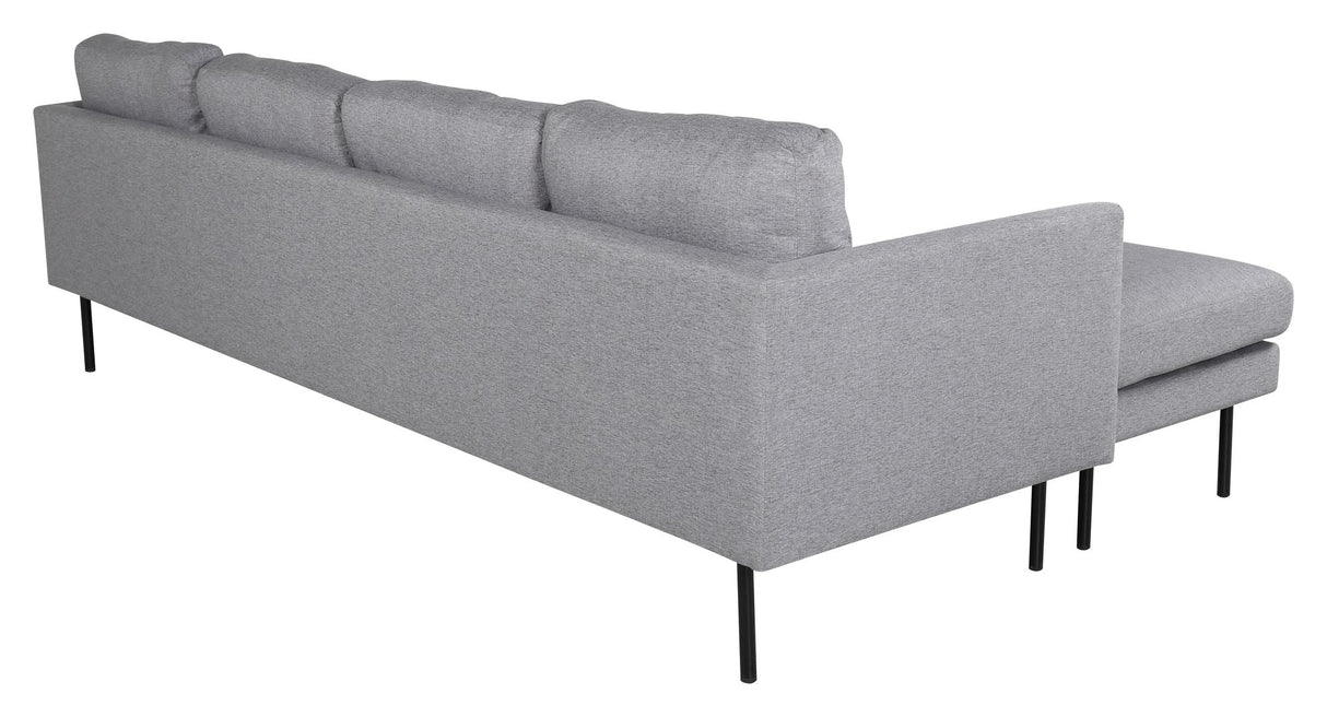 Zoom U-Sofa, Gray Fabric