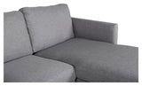 Zoom U-Sofa, Gray Fabric