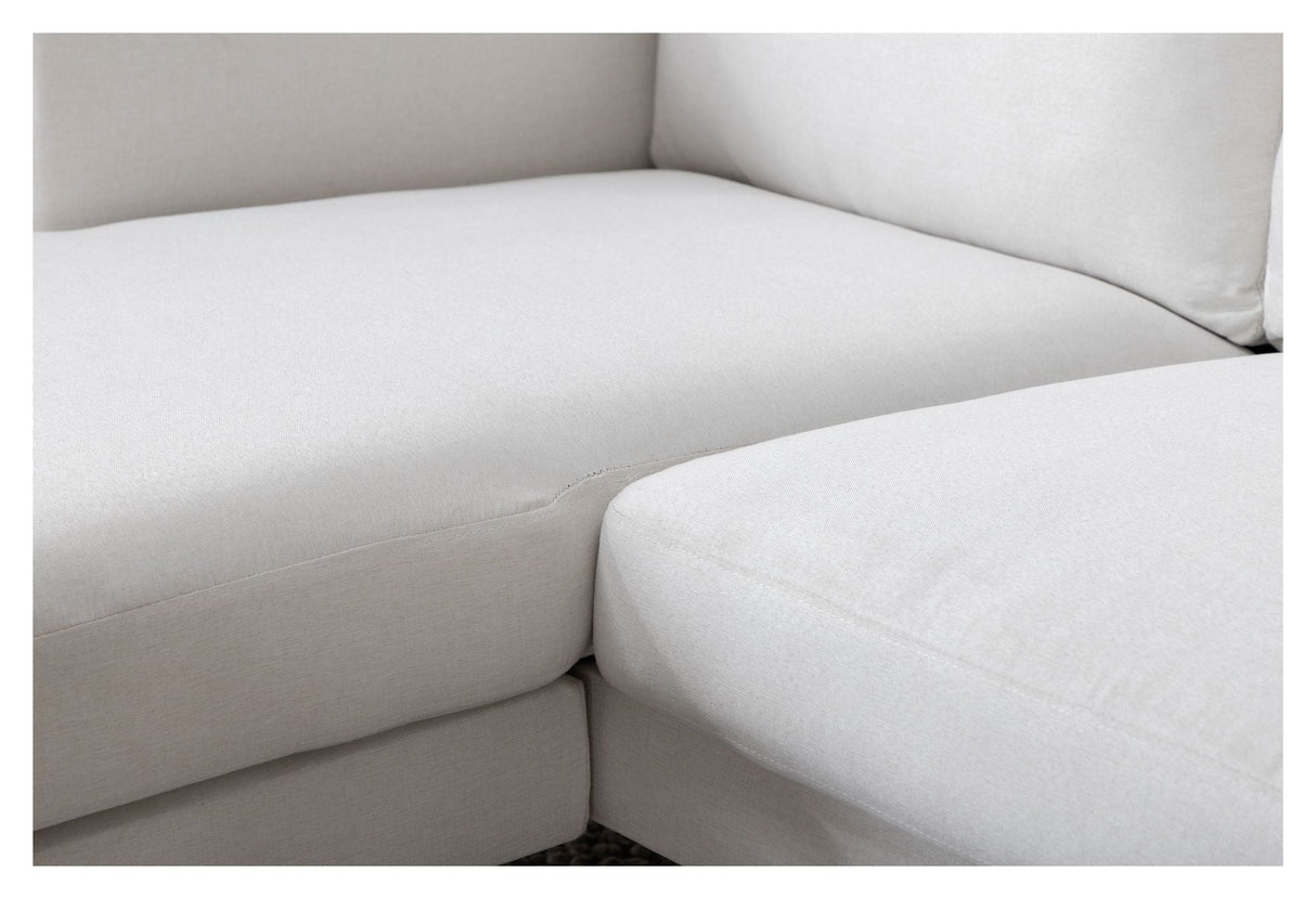 Zoom U-Sofa, Offwhite Fabric