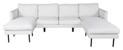 Zoom U-Sofa, Offwhite Fabric