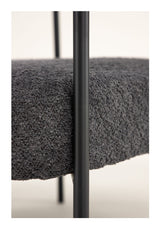 Hökåsen x Josefin Lustig Lounge Chair, Bouclé, Dark Gray