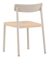 Malmön Dining chair, Steel, Greige