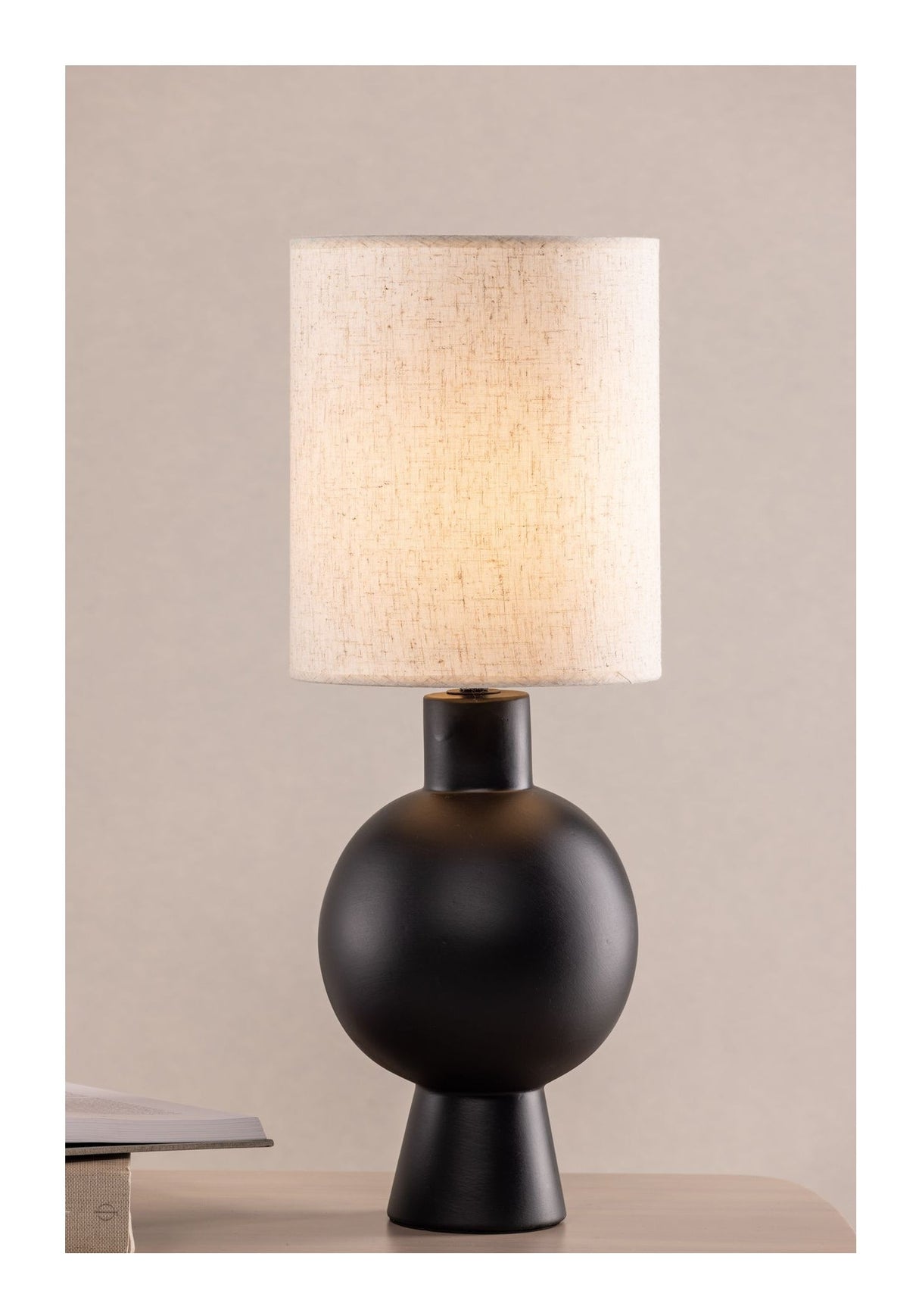 Mysterna Table Lamp, Concrete, Black