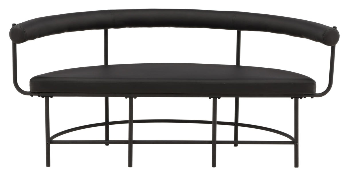 Stallhagen, Sofa bench - Black/leather