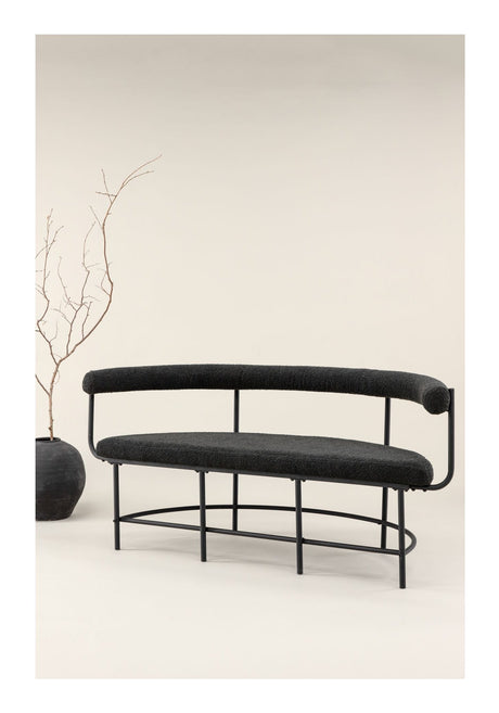 Stallhagen, Sofa bench - Black/boucle