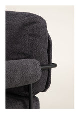 Tillberga x Josefin Lustig Lounge Chair, Bouclé, Dark Gray