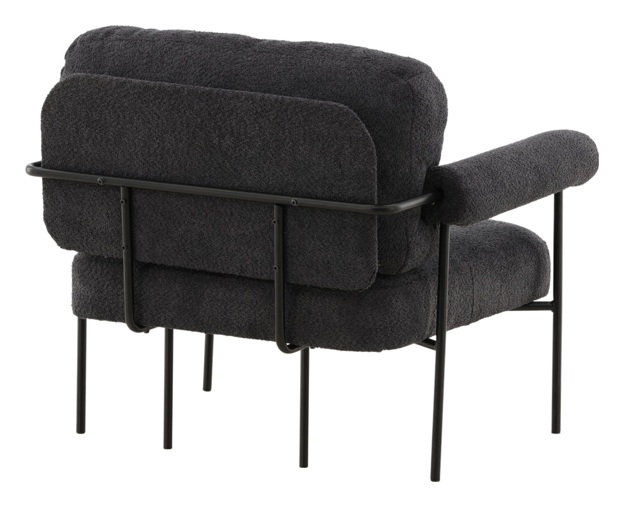 Tillberga x Josefin Lustig Lounge Chair, Bouclé, Dark Gray