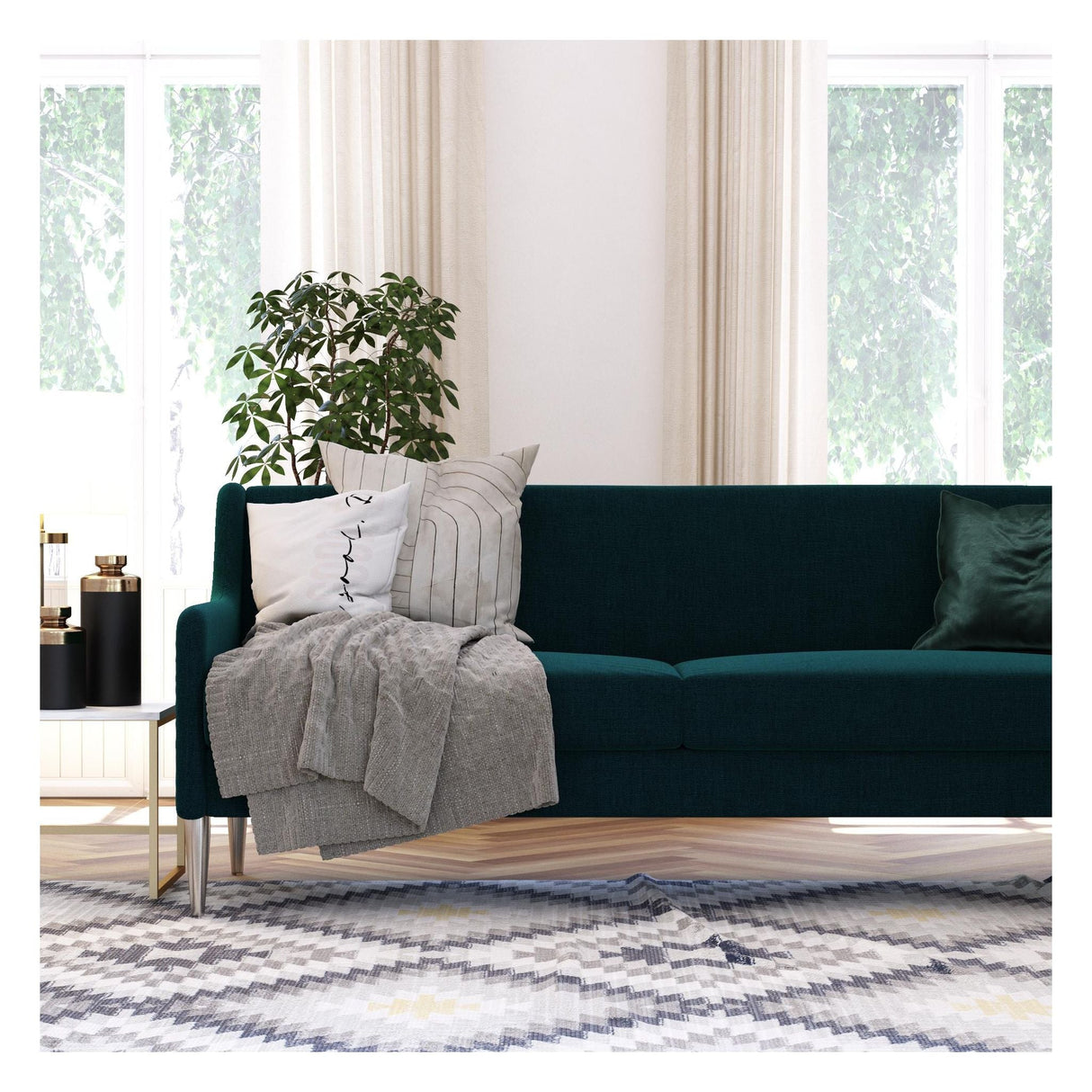 Virginia 2-seater sofa, Blue