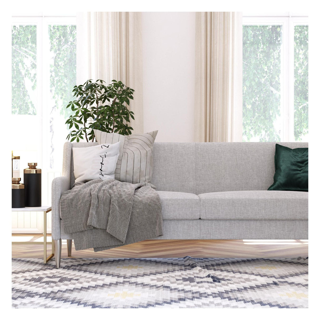 Virginia 2-seater sofa, Gray