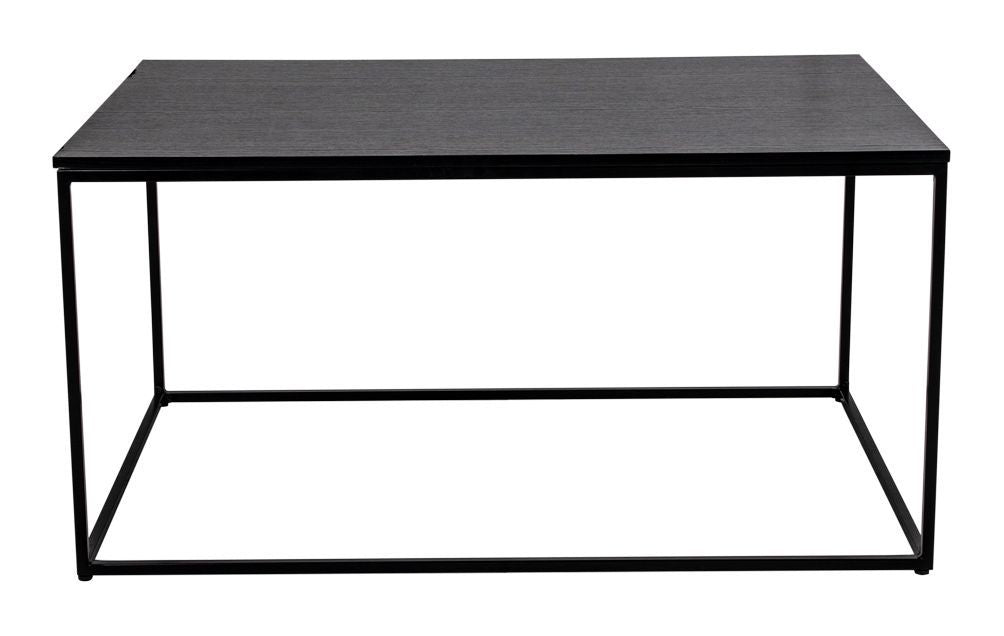 Vita Coffee table in black, Steel/Melamine, 60x90