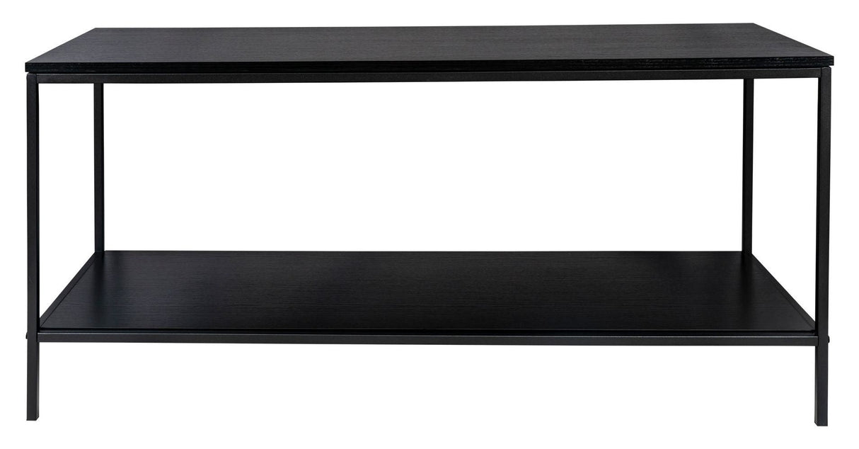 Vita Tvbord w. 2 shelves, Black, B100