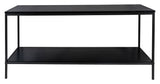 Vita Tvbord w. 2 shelves, Black, B100