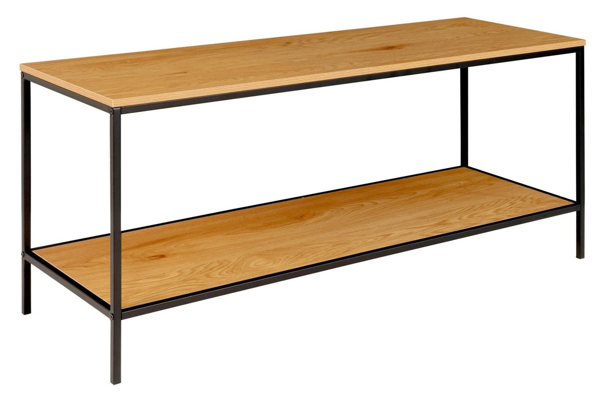 Vita Table w. 2 shelves, Black/Oak look, B100