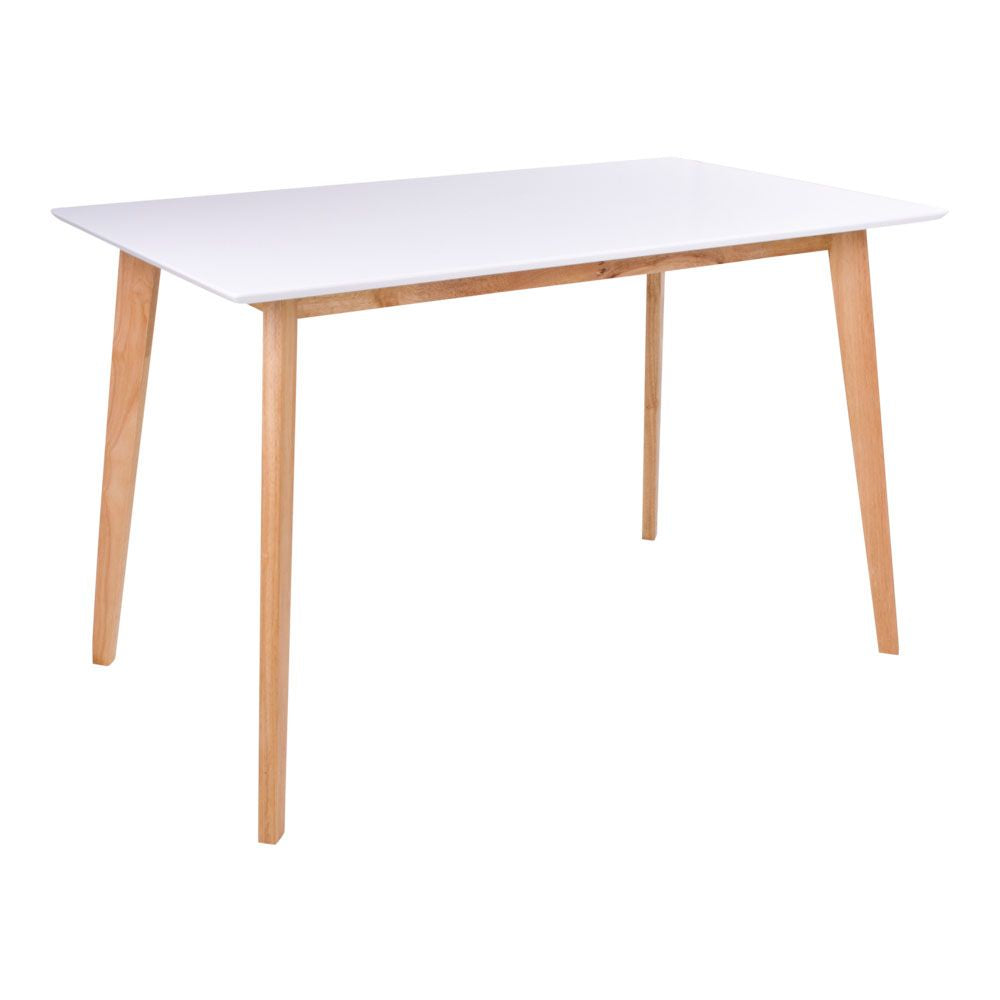 Vojens Dining table in white and nature 70x120